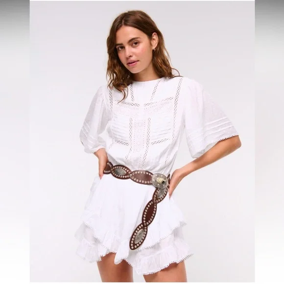 Abercrombie & Fitch Easy Wait Ruffle Skort Sz-L - Picture 8 of 16